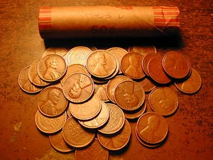1940-S LINCOLN WHEAT CENT PENNY ROLL, nice condition - Picture 1 of 1