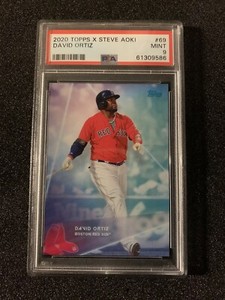 2020 Topps X Steve Aoki David Ortiz #69 Low Pop PSA 9 💎
