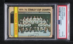 1972-73 Topps Boston Bruins Team #1 PSA 6
