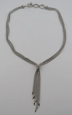 Collar Borla Multi Cadena David Yurman Plata Esterlina 18" Sauce Pavé Diamante Foto 1 de 4