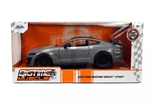Jada 1:24 Big Tiempo Músculo 2020 Ford MUSTANG Shelby GT500 Gris Y Negro - 33931 - Imagen 1 de 8