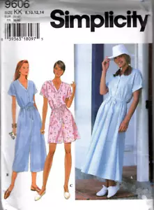 Simplicity Sewing Pattern 9606 Size 8-14 DRESS & JUMPSUIT FF Uncut - Picture 1 of 2