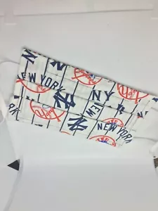 Cooperstown New York Yankee Maschera Viso Lavabile Doppio Strato Tessuto 100% Cotone - Foto 1 di 4