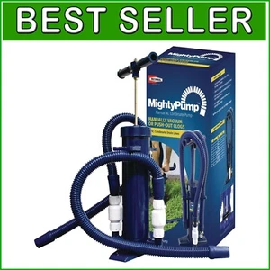 Mighty Hand-Operated A/C Condensate Drain Line Pump - Lightweight Black Solution - Picture 1 of 4