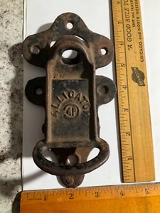 Alligator Antique Cast Iron Barn Door Latch Allith-Prouty Co. Danville, Ill. - Picture 1 of 4