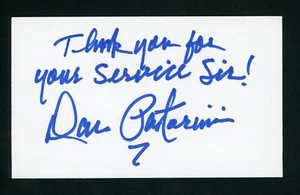 Dan Pastorini NFL QB Oilers, Rams, Raider, Eagles Signed 3x5 Card E27463 - Picture 1 of 1