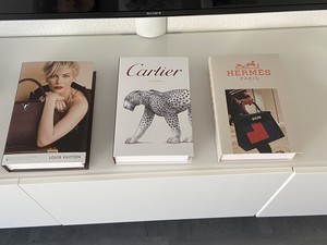 Neu ♥️♥️♥️Buch, 3 Bücher, Buchoptik, Deko, Tablebook Hermes Cartier