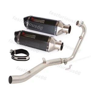 51MM For LIFAN KP mini150 2015-2025 Exhaust Muffler Header Link Pipe Steel Tip - Picture 1 of 13