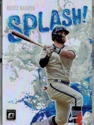 2022 Donruss Optic #SP-7 Bryce Harper Splash Holo Prizm - Image 1 of 2