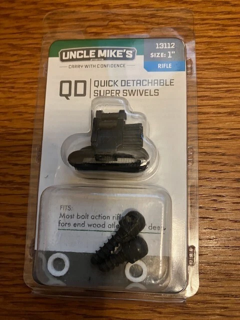 Rifle Sling QD Swivels: Uncle Mike's 13112 Bolt Action Rifle QD Super Giratorio Foto 1 de 1