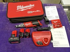 Milwaukee 2556-22 M12 FUEL 12V Li-Ion 1/4" Battery Ratchet Kit 2556-20 w/ 6.0AH!