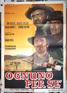 Plakat 2F Film JEDER FÜR SICH Van Heflin Klaus Kinski George Hilton 1968 - Bild 1 von 1
