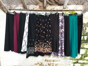 Job Lot Ladies Womens Vintage Long Pattern Mixed Skirts 11x J23 - Picture 1 of 24