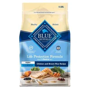 Puppy Dry Dog Food with DHA and ARA, Chicken & Brown Rice , 5-lb Bag - Picture 1 of 3
