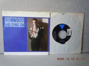 WINWOOD,STEVE 7"vinyl w/pic slv...HOLDING ON...VIRGIN...VG+/VG+...'88 - Picture 1 of 2