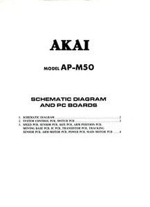 Vintage Akai Model AP-M50 PC Boards Schematic Diagram - Picture 1 of 1
