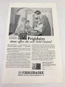 Frigidaire Refrigerator Vtg 1929 Print Ad Mother And Children Advertising Art - Picture 1 of 3