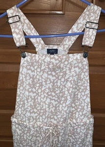 DAYTRIP Youth Overalls Leopard Print Sz Large bibs buckle pockets 2060 - Picture 1 of 7