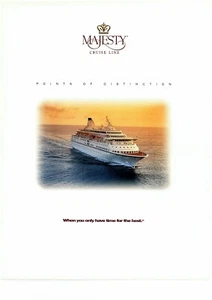 Royal Majesty.Majesty Cruise Line. First brochure 1994.Wartsila built.Deck plan. - Imagen 1 de 3