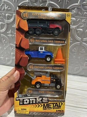 Tonka, three pack metal diecast trucks new - Image 1 of 4