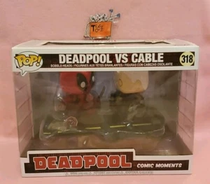 FUNKO POP DEADPOOL VS CABLE #318 VINYL FIGURES COMIC MOMENTS MARVEL UNIVERSE - Picture 1 of 3
