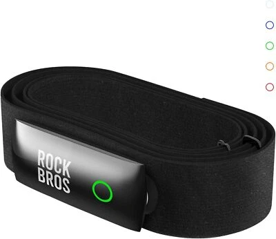 ROCKBROS Heart Rate Monitor Bluetooth ANT Chest Strap Cycling Running Waterproof - Image 1 of 4
