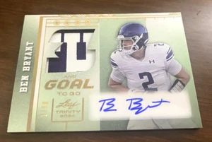2024 Leaf Trinity Ben Bryant 3rd&Goal To Go Jersey Patch Auto RC #'d 1/10 SSP - Picture 1 of 2