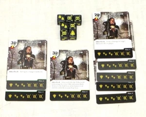 Juego de 7 tarjetas Dice Masters Black Widow 7 dados: profesional, sigiloso, aguijón - Imagen 1 de 2