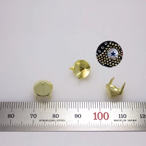 100 piezas Tachuelas Cono Diámetro 3/8" (9mm) Hágalo Usted Mismo Rock Punk Material Oro Converse Reforma - Imagen 1 de 1