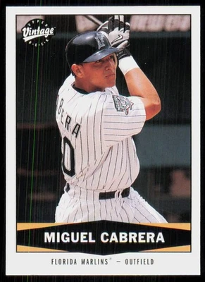 Miguel Cabrera 2004 cubierta superior vintage Florida Marlins #194 Foto 1 de 2