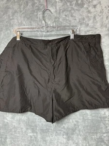 Croft & Barrow Brown Swim Shorts Size 20W Zip Snap Close Pockets - Picture 1 of 5