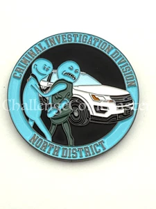 F89 Lee County Sheriff’s Office Police North District Challenge Coin - Picture 1 of 2