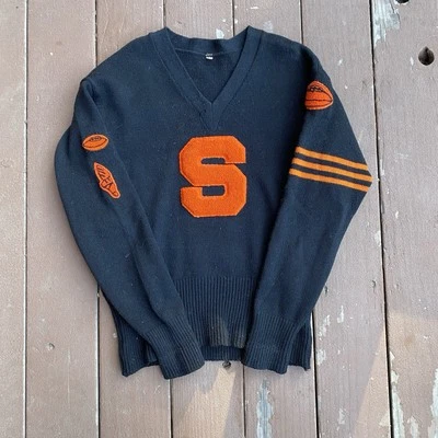 Suéter Vintage Años 30 Scottsdale High Varsity Talla 44 Zorro Rojo Ropa Atlética Foto 1 de 4
