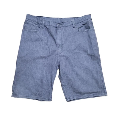 Pantalones Cortos de Jean Levi's 569 42x11 Hombres Elastizados Sueltos Mínimos Etiqueta Negra Denim Foto 1 de 4