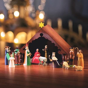 Wendt & Kühn Krippe Krippenfiguren Christi Geburt Hirten Könige Stall neu 2024 - Bild 1 von 6