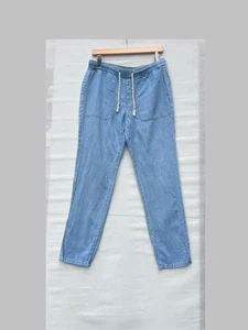 J . Jill Denim jogger pant with rope tie closure Women’s Size Small - Picture 1 of 5