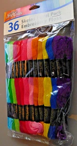 J & P COATS--36 Skeins FLORAL Pack Embroidery Floss--6 Strand--100% Cotton - Picture 1 of 3