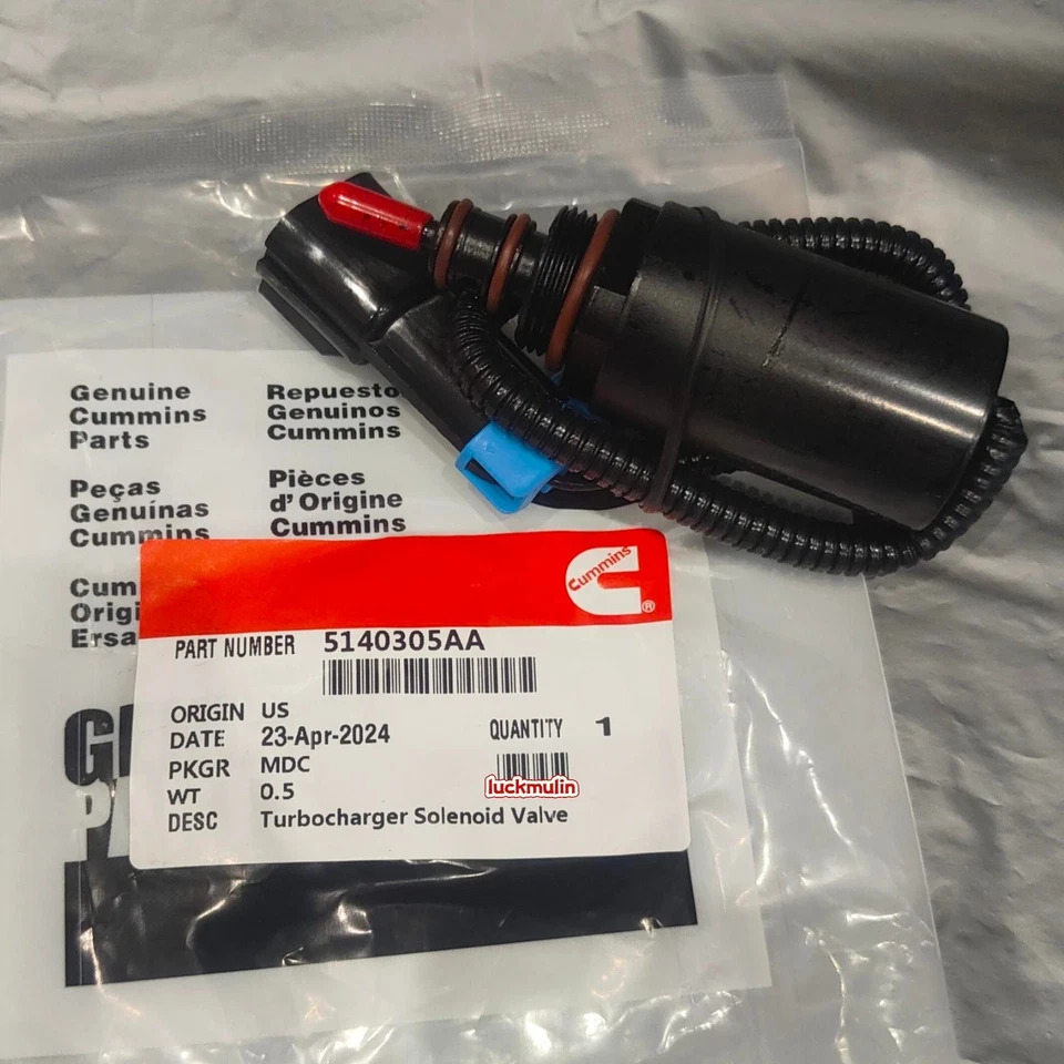 Solenoide de control Cummins Turbo Wastegate 04-09 Dodge Ram 2500 3500 5,9 5140305AA Foto 1 de 4