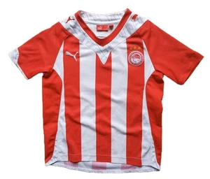 Puma Olympiacos Pireo 2009/2010 maglia home rossa bianca YOUTH BAMBINI S/M 140 - Foto 1 di 3