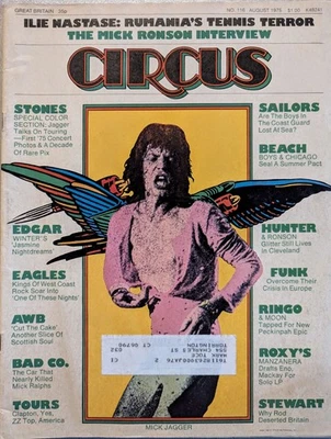 Circus Magazine August 1975 Rolling Stones, Edgar Winter, Eagles, Mick Ronson - Image 1 of 4