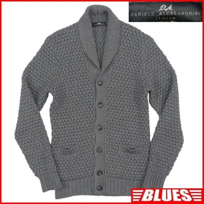 Hecho en Italia Daniele Alessandrini Daniel Cowichan Suéter Cárdigan Tejido L Gris Foto 1 de 4