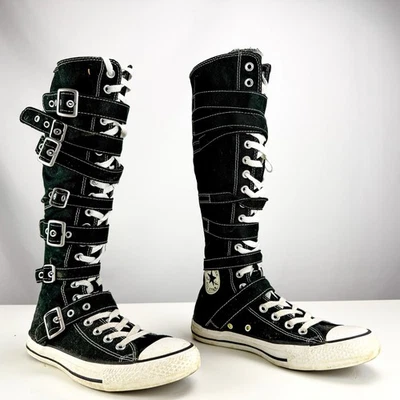 Vintage Buckled Knee High Converse All Star | Womens Size 9 - Image 1 of 4