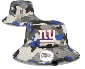 New York Giants 2022 New Era Training Camp On-field Camo Bucket Hat Cap New - Picture 1 of 1