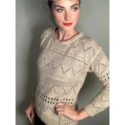 Isabel Marant Etoile Crochet Knit Open Work Sweater ~ Sz 2/ M ~ Summer Layer! - Image 1 of 4