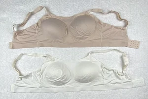 SOMA Wireless Enbliss Luxe XXL Adjust Bralette Removable Pads Ivory Beige B39 - Picture 1 of 13