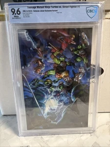 TMNT VS Street Fighter 1 CBCS 9.6 Catacun Jolzar Exclusive Ninja Turtles IDW - Picture 1 of 4