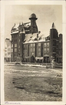 Foto Ak Gdańsk Danzig, Flusspartie, Sternwarte - 10788977 - Bild 1 von 2