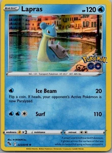 Lapras Holo Rare Pokemon GO 023/078 NM - Picture 1 of 2