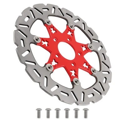 Front Brake Disc 299mm for Harley Davidson Touring Street Glide 2008-19 Red - Image 1 of 4