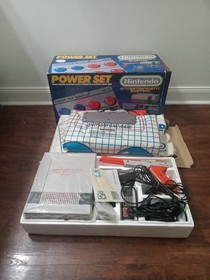 Vintage Nintendo NES Power Set Console Original Box Complete Works